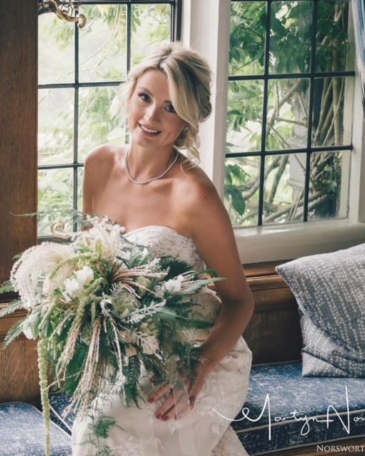Bridal bouquet by H Watts Florist for an Ivory Lounge wedding in Plymouth